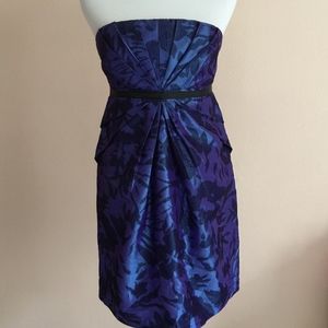 Purple Blue Strapless Formal Dress Prom Homecoming